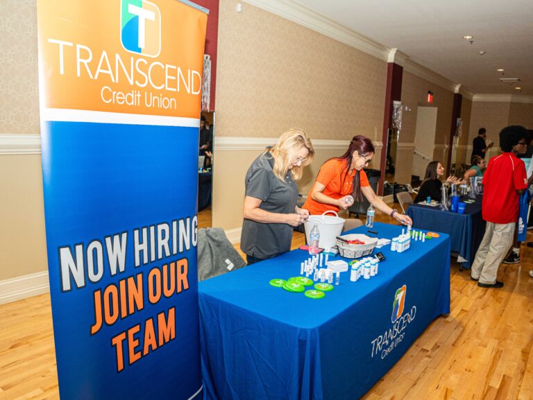 Representatives from Transcend Credit Union at the 2025 Coalition Forward Job Fair